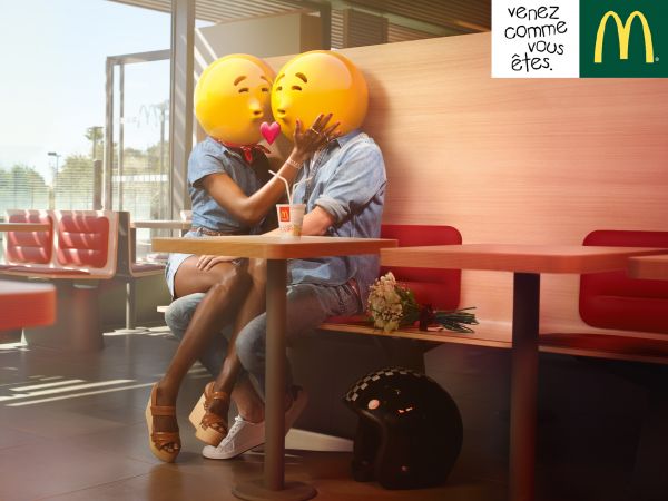 Commission: NICK & CHLOE shoot Emoticons for McDonald's 